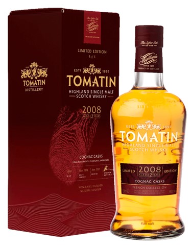 Виски Tomatin French Collection #4 Cognac Casks 46% 0,7 л · в подарочной упаковке