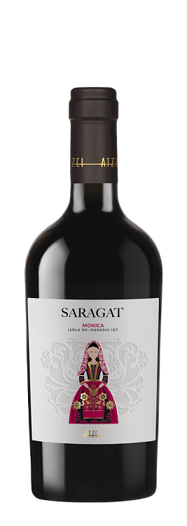 Вино Monica di Sardegna Saragat Atzei, 2023 г.
