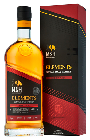 Виски M & H Elements Sherry 46% 0,7 л · в подарочной упаковке