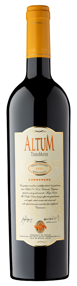 Вино TerraMater Altum Carmenere Single Vineyard 2021 14,5% 0,75 л