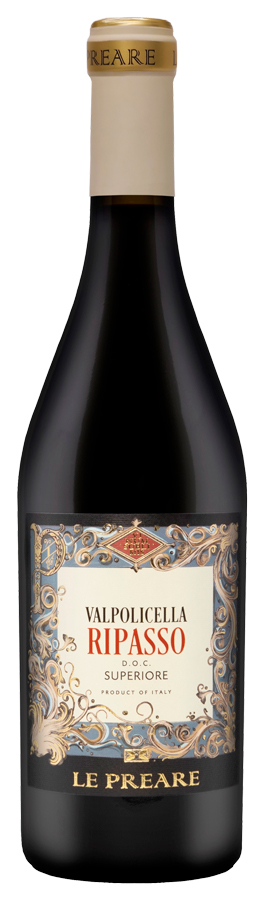 Вино Le Preare Valpolicella Ripasso Superiore 2023 13,5% 0,75 л