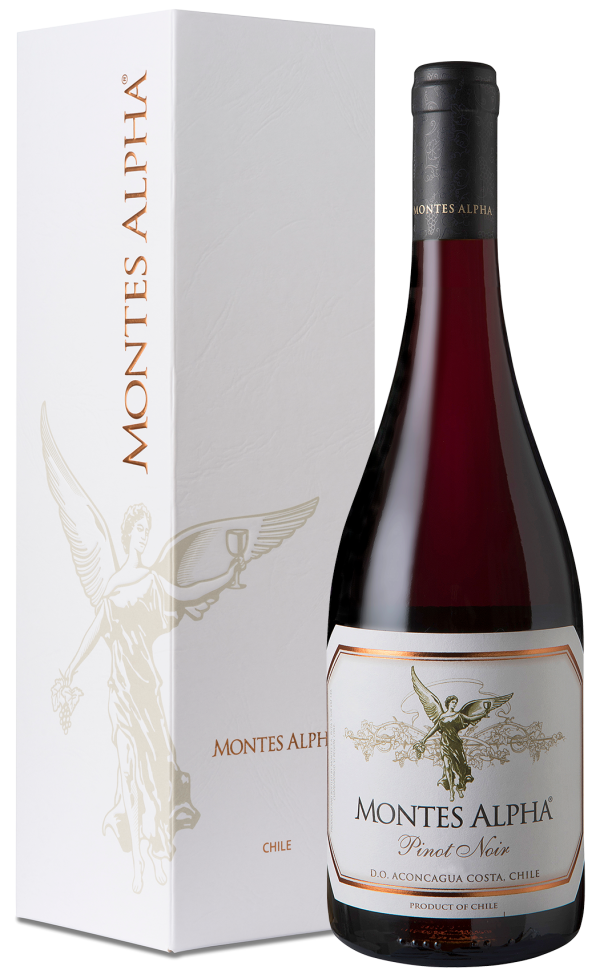 Montes Alpha Pinot Noir in gift box