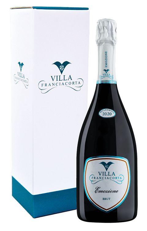Игристое вино Brut Emozione Villa Franciacorta, 2020 г. · в подарочной упаковке