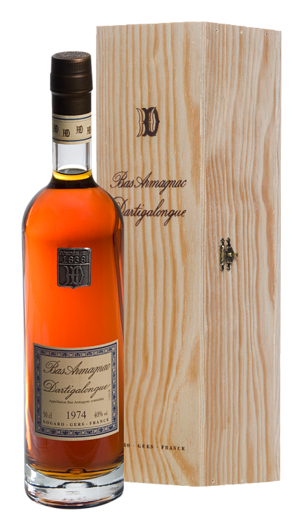 Арманьяк Bas Armagnac Dartigalongue, 1974 г. · в подарочной упаковке