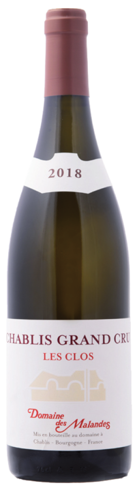Французское вино Chablis Grand Cru Les Clos Domaine des Malandes белое сухое