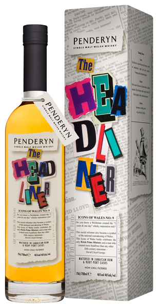 Виски Penderyn The Headliner 46% 0,7 л п/уп · в подарочной упаковке
