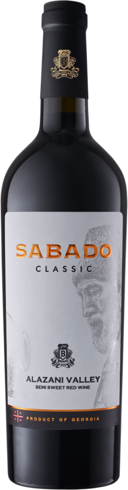 Sabado Classic Alazani Valley, красное полусладкое