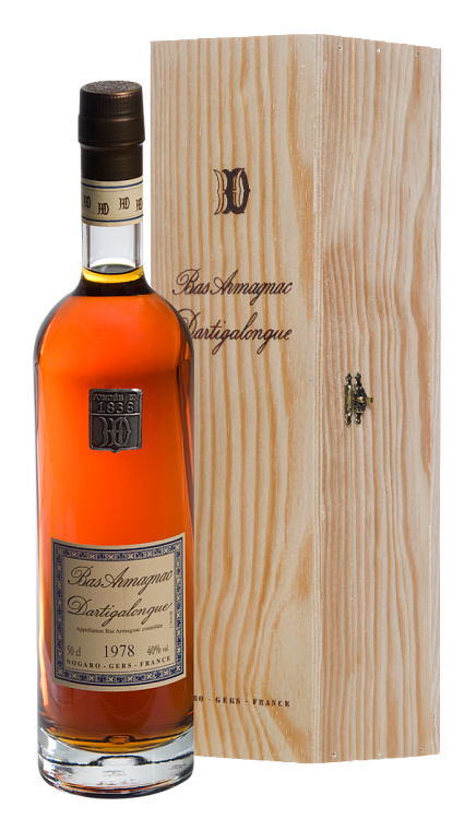 Арманьяк Bas Armagnac Dartigalongue, 1978 г. · в подарочной упаковке