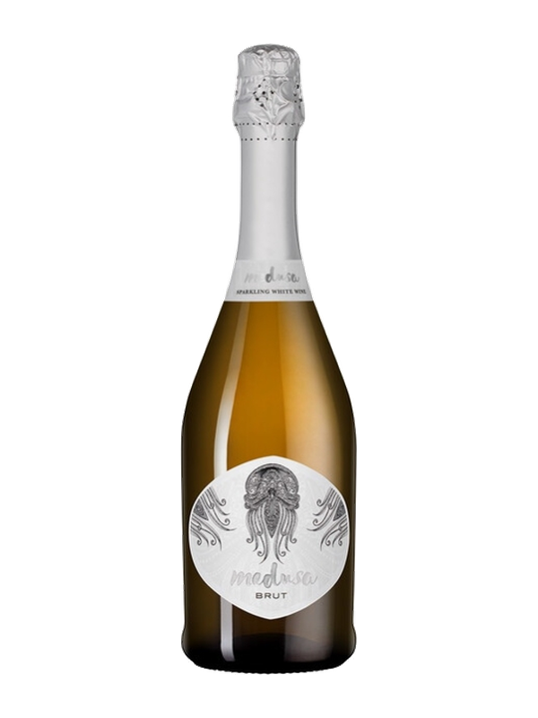 Вино игристое "Медуса" бел. брют 0.75 л.