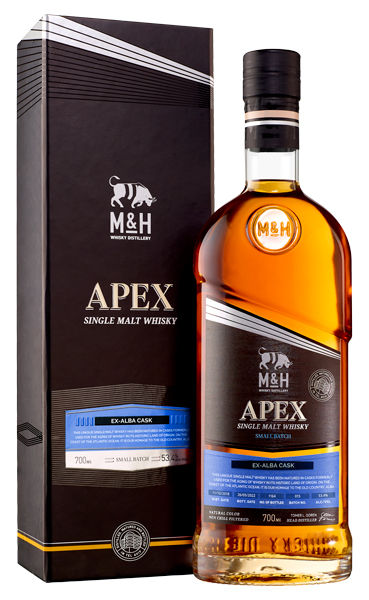 Виски M & H Apex ex-Alba Cask 53,4% 0,7 л · в подарочной упаковке