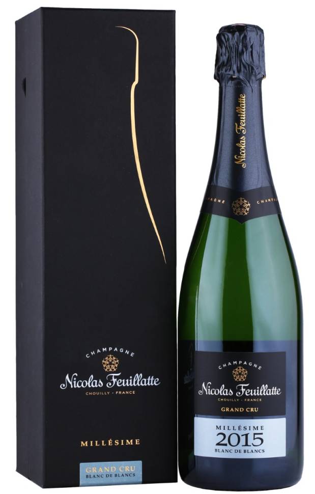 Шампанское Nicolas Feuillatte Brut Grand Cru Blanc de Blancs в подарочной упаковке