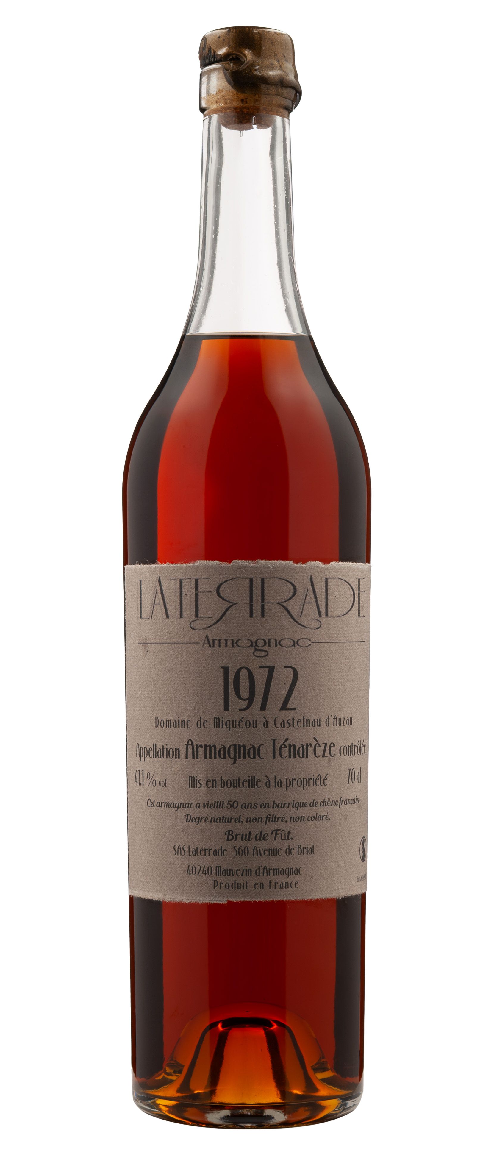 Laterrade, Domaine de Miqueou Armagnac Tenareze, 1972