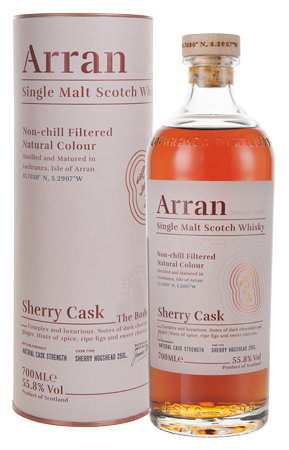 Виски Arran Sherry Cask 55,8% 0,7 л · в подарочной упаковке