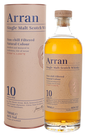 Виски Arran 10 years 46% 0,7 л · в подарочной упаковке
