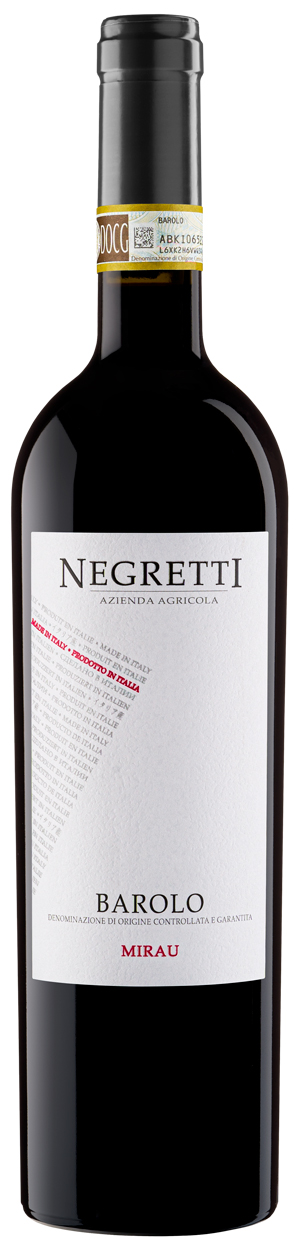 Вино Negretti Barolo Mirau 2020 14,5% 0,75 л