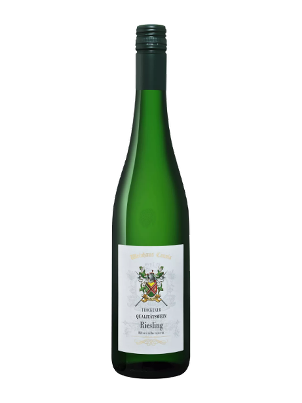 Вино сортовое полусухое белое регион Рейнхессен, категория QbA "Weinhaus Cannis Riesling" 0.75 л.