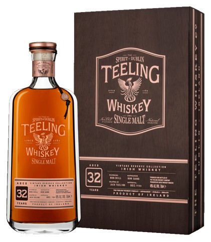 Виски Teeling Single Malt 32 Years 46% 0,7 л · в подарочной упаковке