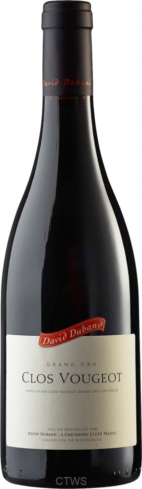 Французское вино David Duband Clos Vougeot Grand Cru красное сухое