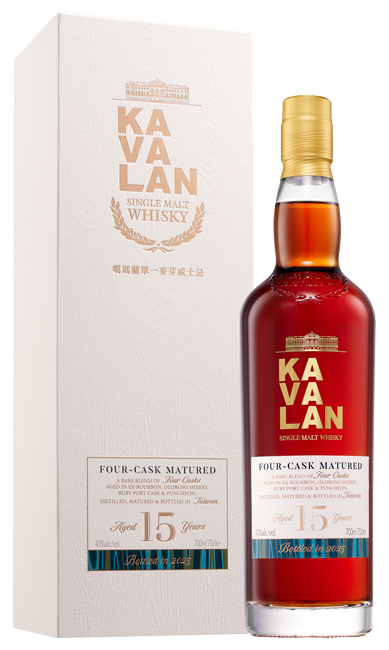 Виски KAVALAN 15 Years 43% 0,7 л · в подарочной упаковке