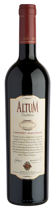 Вино TerraMater Altum Cabernet Sauvignon 2021 14,5% 0,75 л