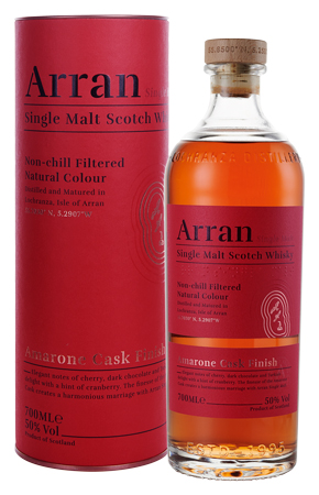Виски Arran Amarone Cask Finish 50% 0,7 л · в подарочной упаковке
