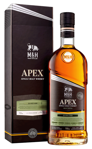Виски M & H Apex ex-Rye Cask 56,7% 0,7 л · в подарочной упаковке