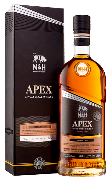 Виски M & H Apex Cognac Cask 58,6% 0,7 л · в подарочной упаковке