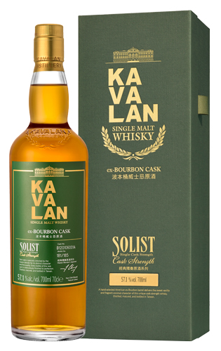 Виски Kavalan Solist ex-Bourbon Cask Single Cask Strength 57,1% 0,7 л · в подарочной упаковке