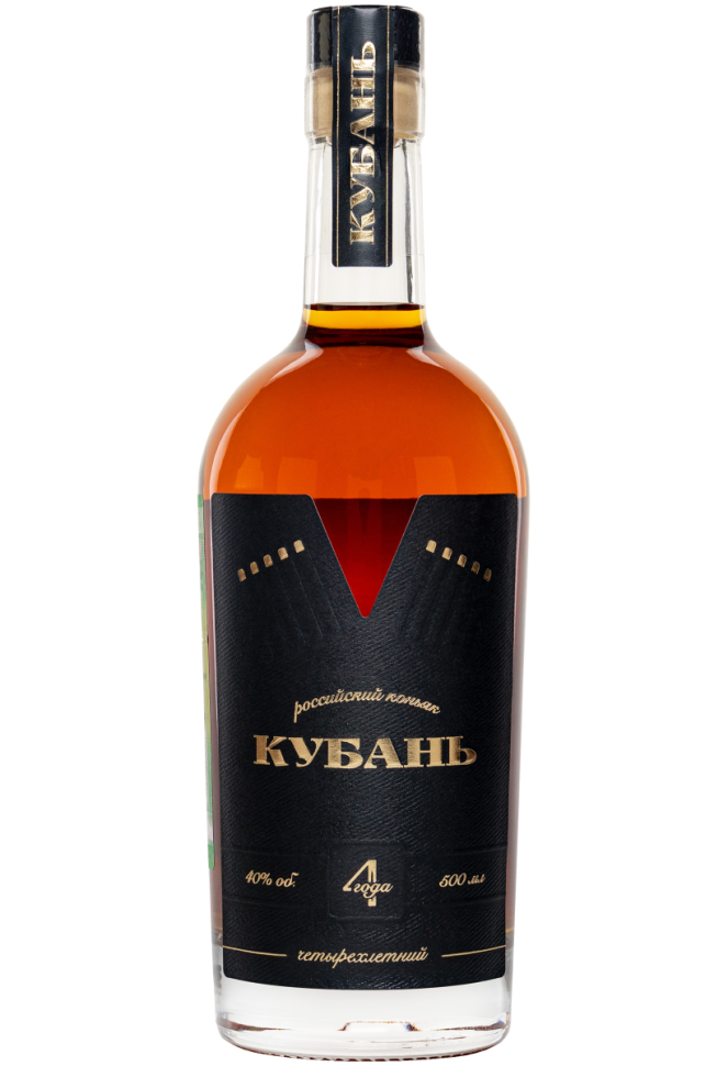 Российский коньяк четырехлетний "Кубань"