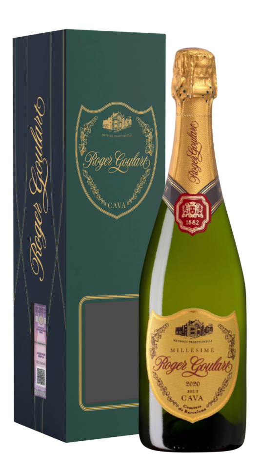 Игристое вино Roger Goulart Millesime Brut в подарочной упаковке