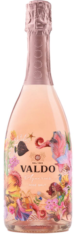 Игристое вино Valdo Aquarius Rose Brut розовое брют