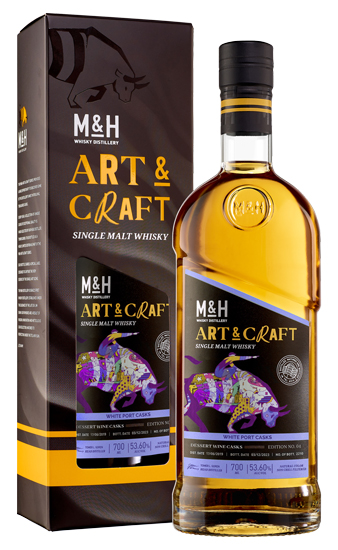 Виски M & H Art & Craft Port Dessert Wine Casks 53,6% 0,7 л · в подарочной упаковке