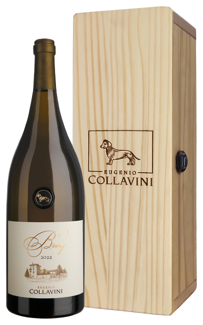 Вино Eugenio Collavini Broy 2022 13,5% 1,5 л wood gift box · в подарочной упаковке
