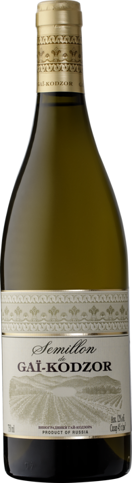 Вино Semillon de Gai-Kodzor 0,375l белое сладкое