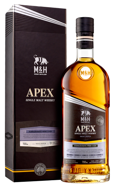 Виски M & H Apex Pomegranate Wine Cask 57,2% 0,7 л · в подарочной упаковке