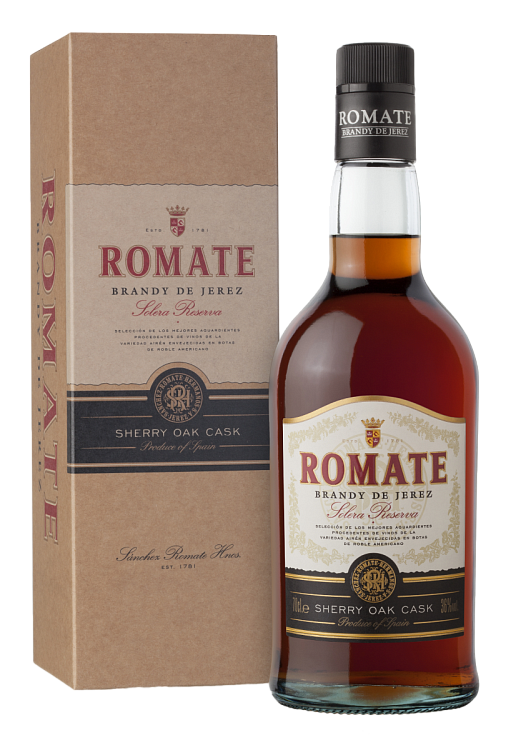 Бренди де Херес Solera Reserva Romate · в подарочной упаковке