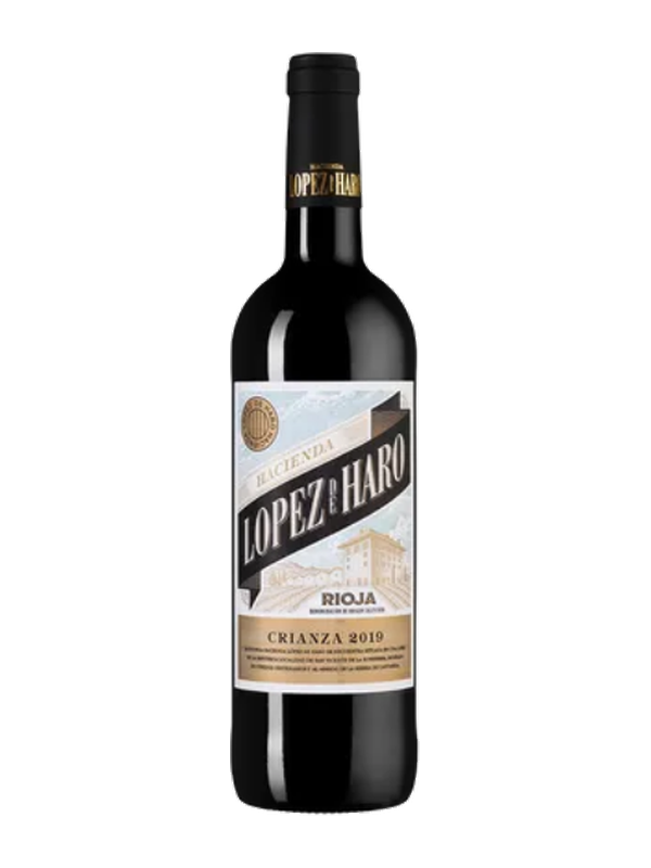 Вино выдержанное сухое красное "Hacienda Lopez de Haro Crianza" 0.75 л.