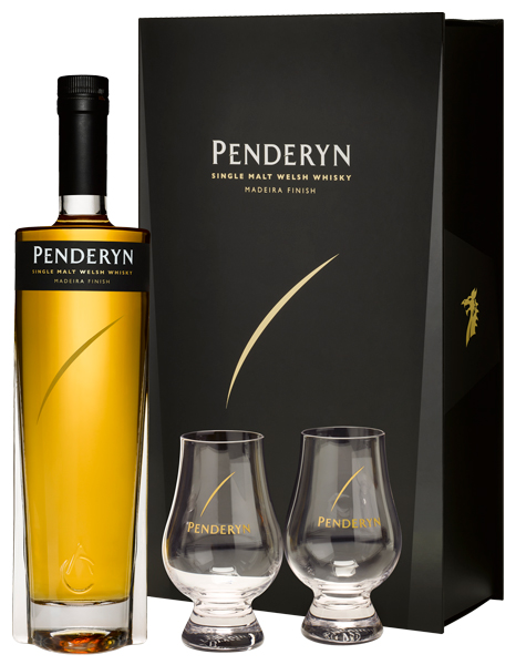 Виски Penderyn Madeira Finish 46% 0,7 л + 2 бокала п/уп · в подарочной упаковке