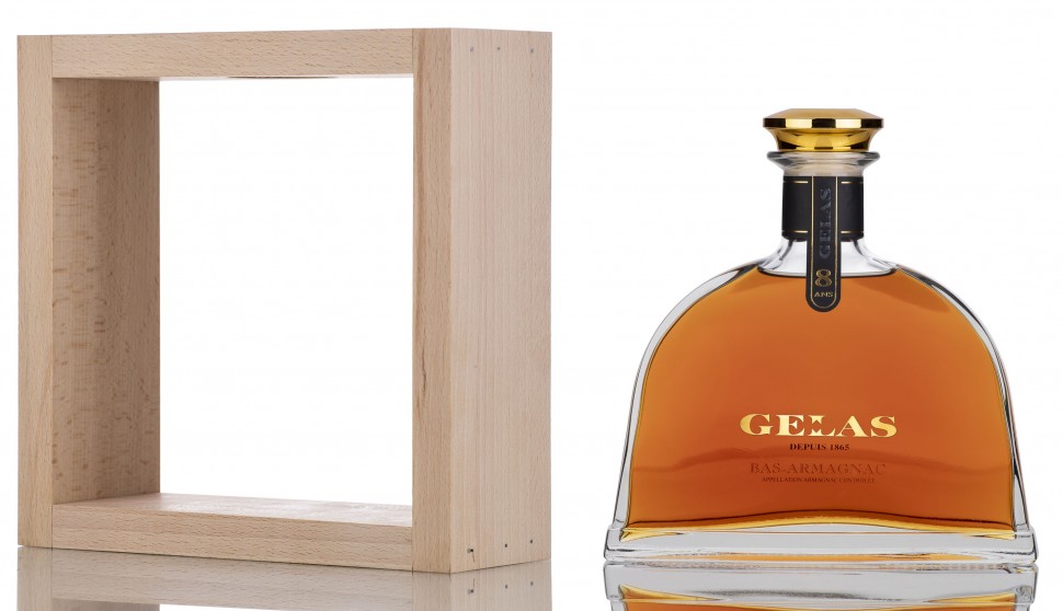 Арманьяк Maison Gelas Bas Armagnac 8 ans декантер в деревянном футляре
