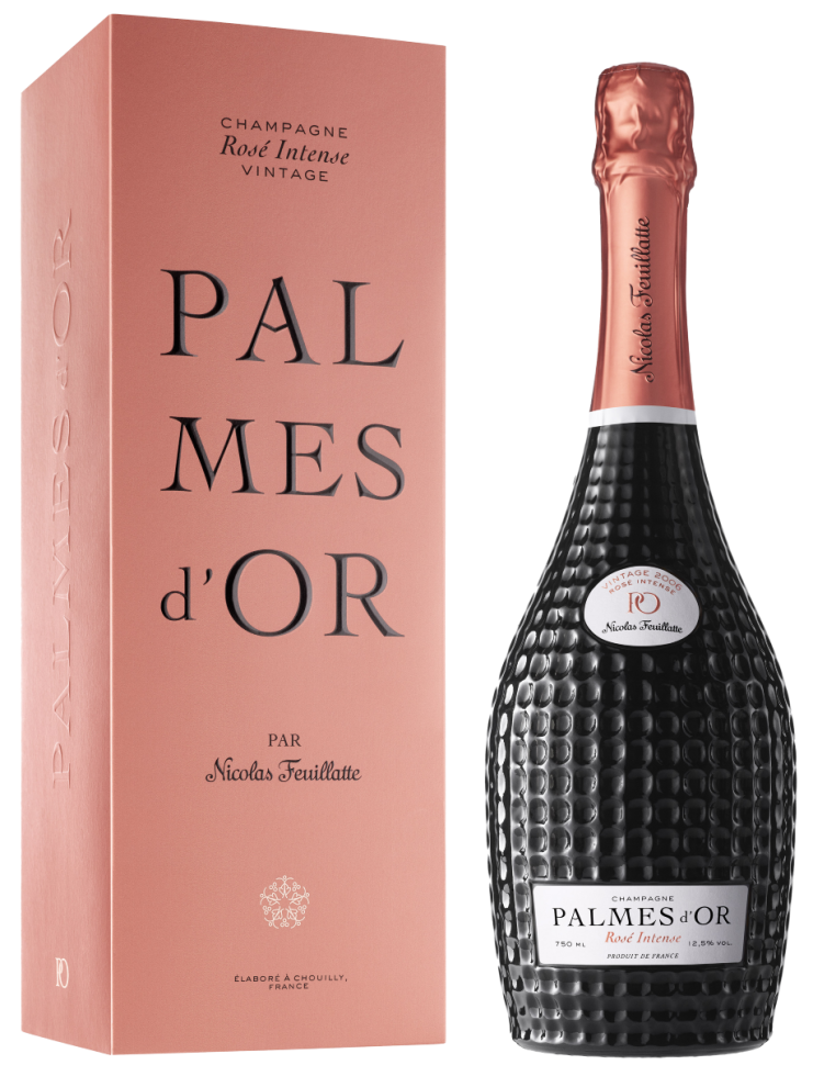 Шампанское Nicolas Feuillatte Palmes d’Or Brut Rose в подарочной упаковке